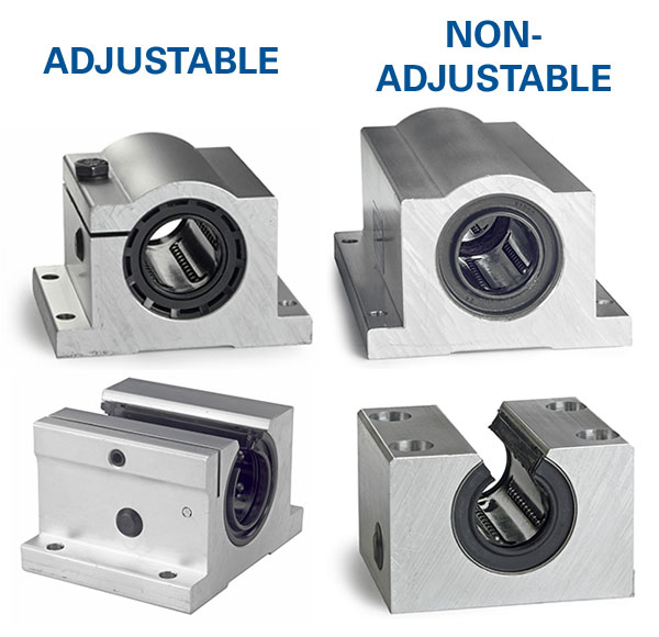 Adjustable or Non-Adjustable Pillow Block Bearings